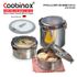 Герметичный контейнер Coobinox® из нелегирующей стали — 3-частный комплект (CO-33-62) — Средний набор с укладкой (550 мл x2 и 1 200 мл x1) с внутренним прессом